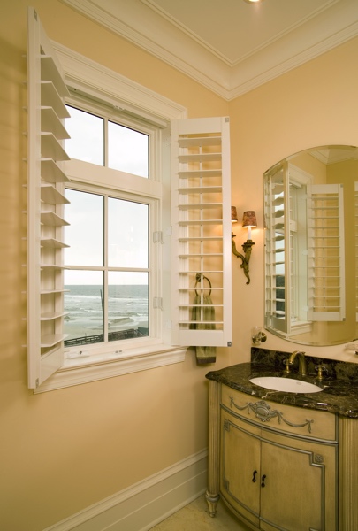 Faux Wood shutters in Jacksonville beach home